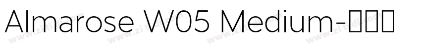 Almarose W05 Medium字体转换